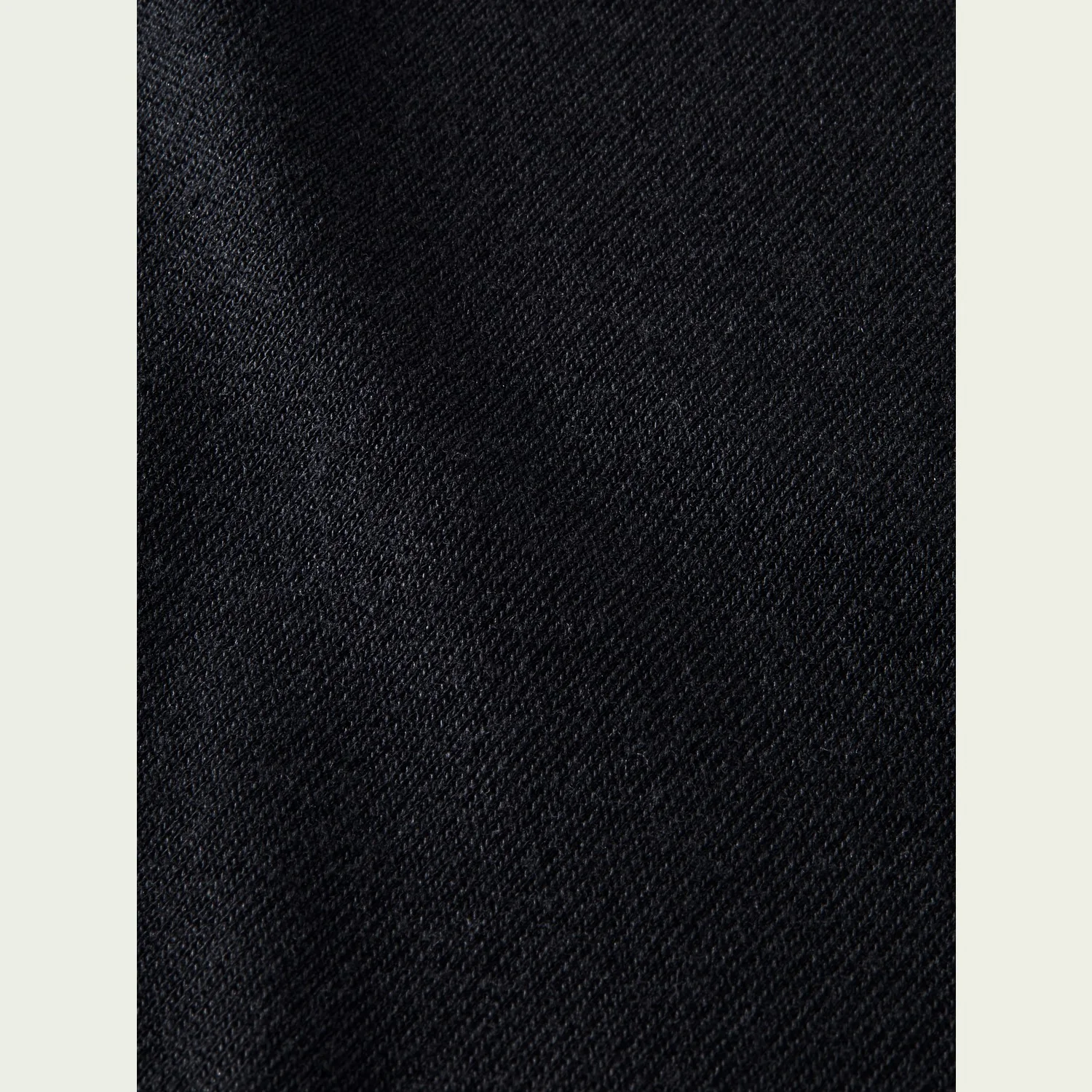Long Sleeve Mock Neck T-Shirt (Black) - Image 7