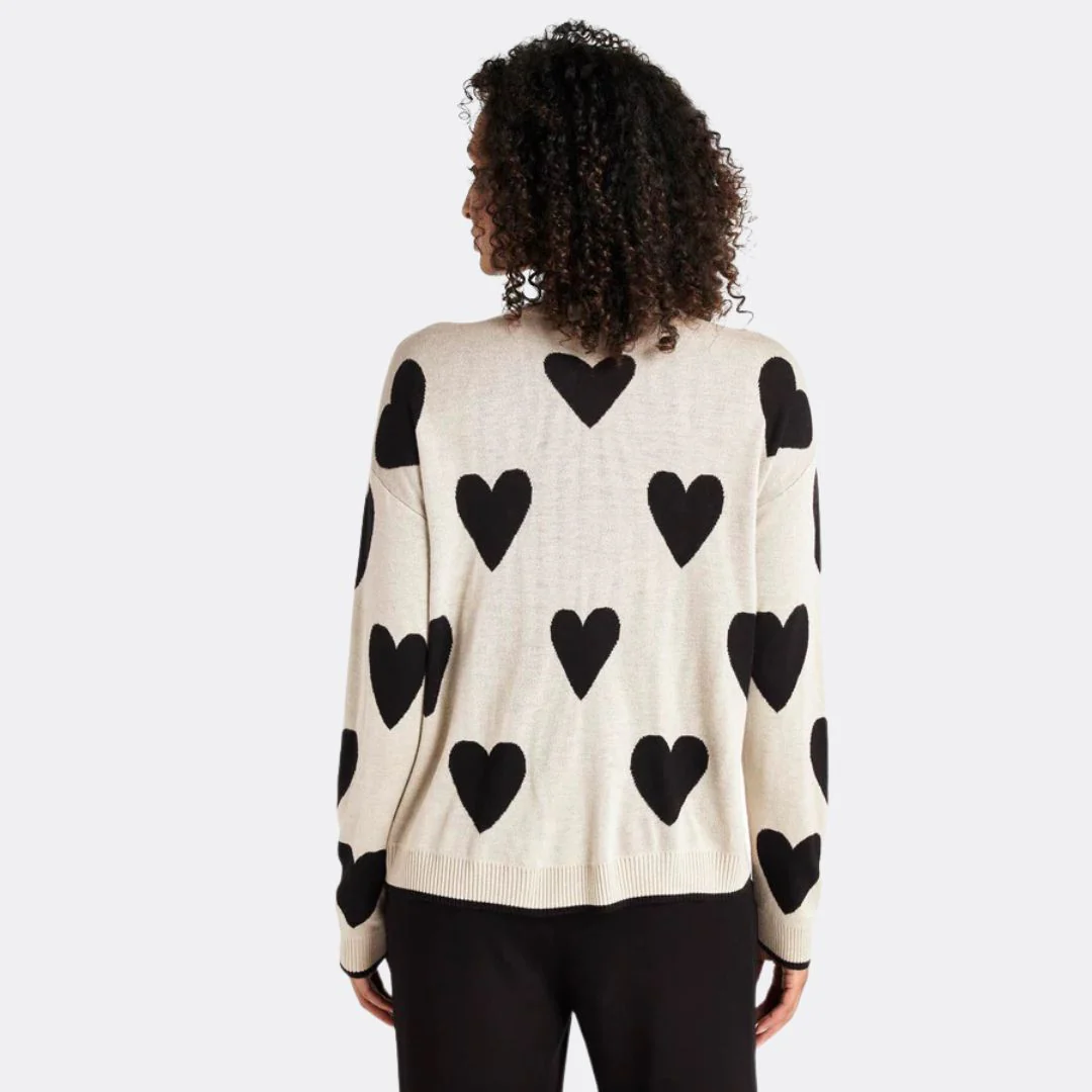 Lottie Heart Sweater (Black Hearts) - Image 3