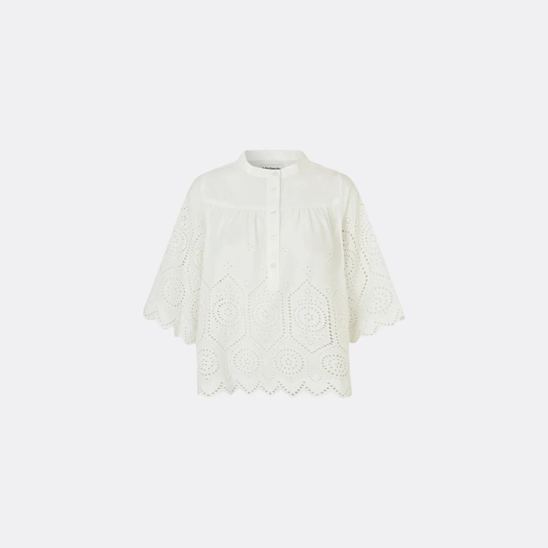 LouiseLL Blouse SS (White) - Image 3