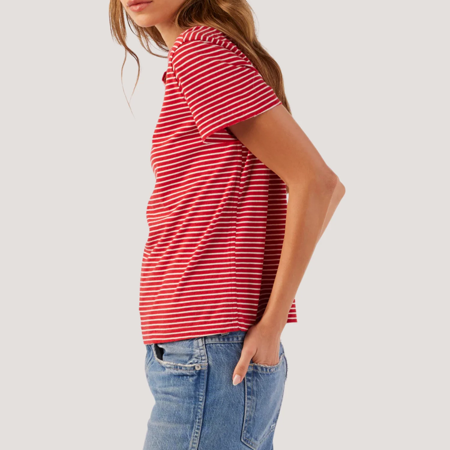 Love Tee (Cherry + Natural) - Image 2