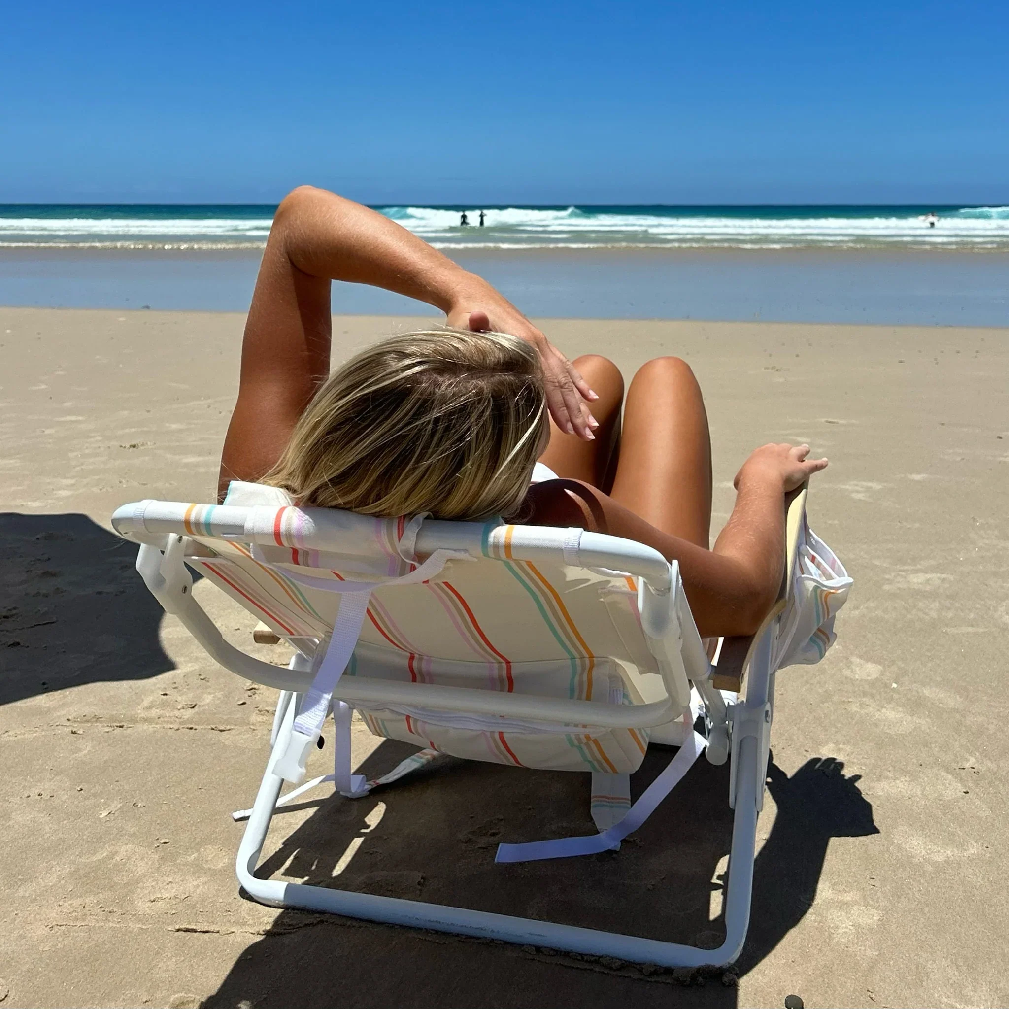 Rio Sun Luxe Beach Chair (Stripe) - Image 10