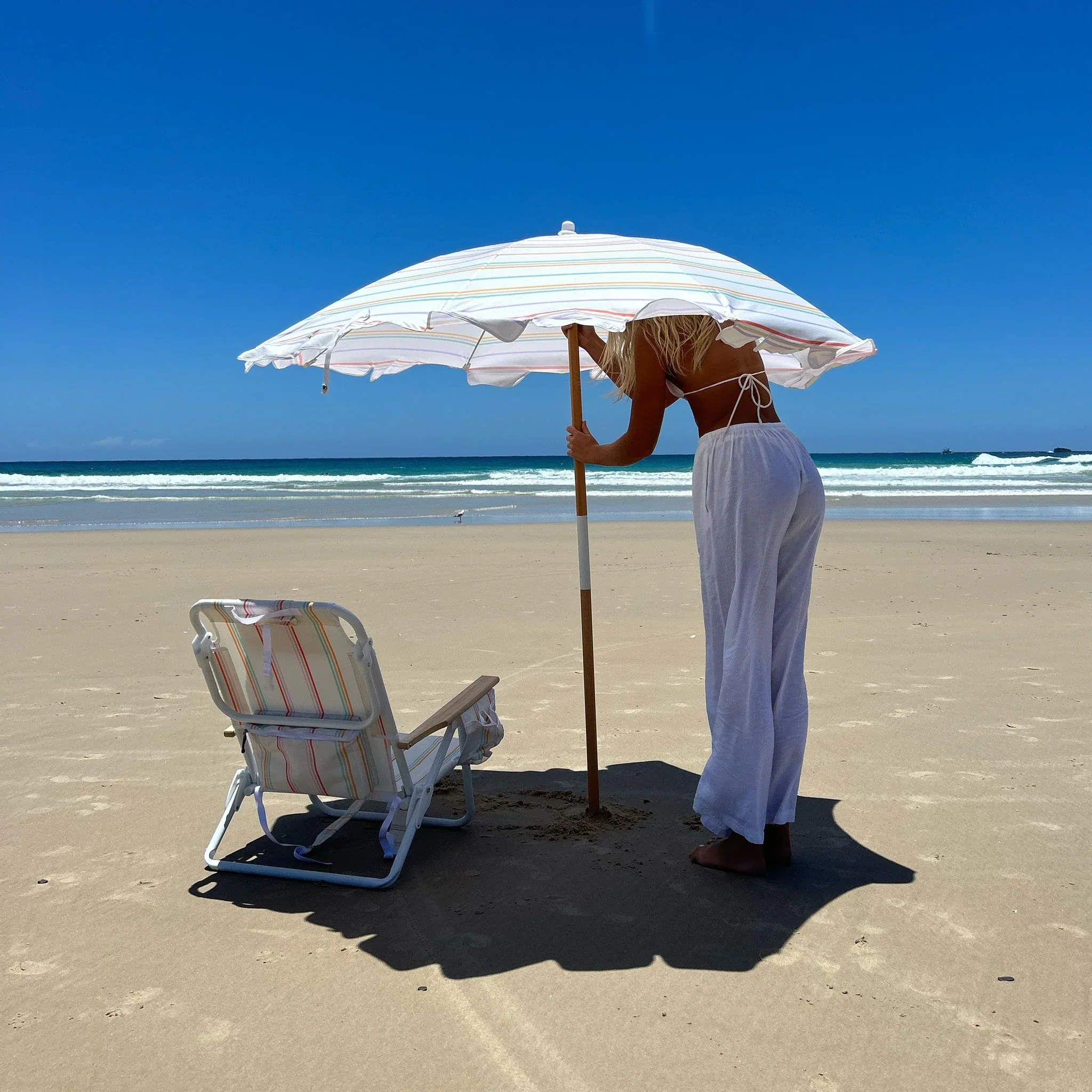 Rio Sun Luxe Beach Chair (Stripe) - Image 12