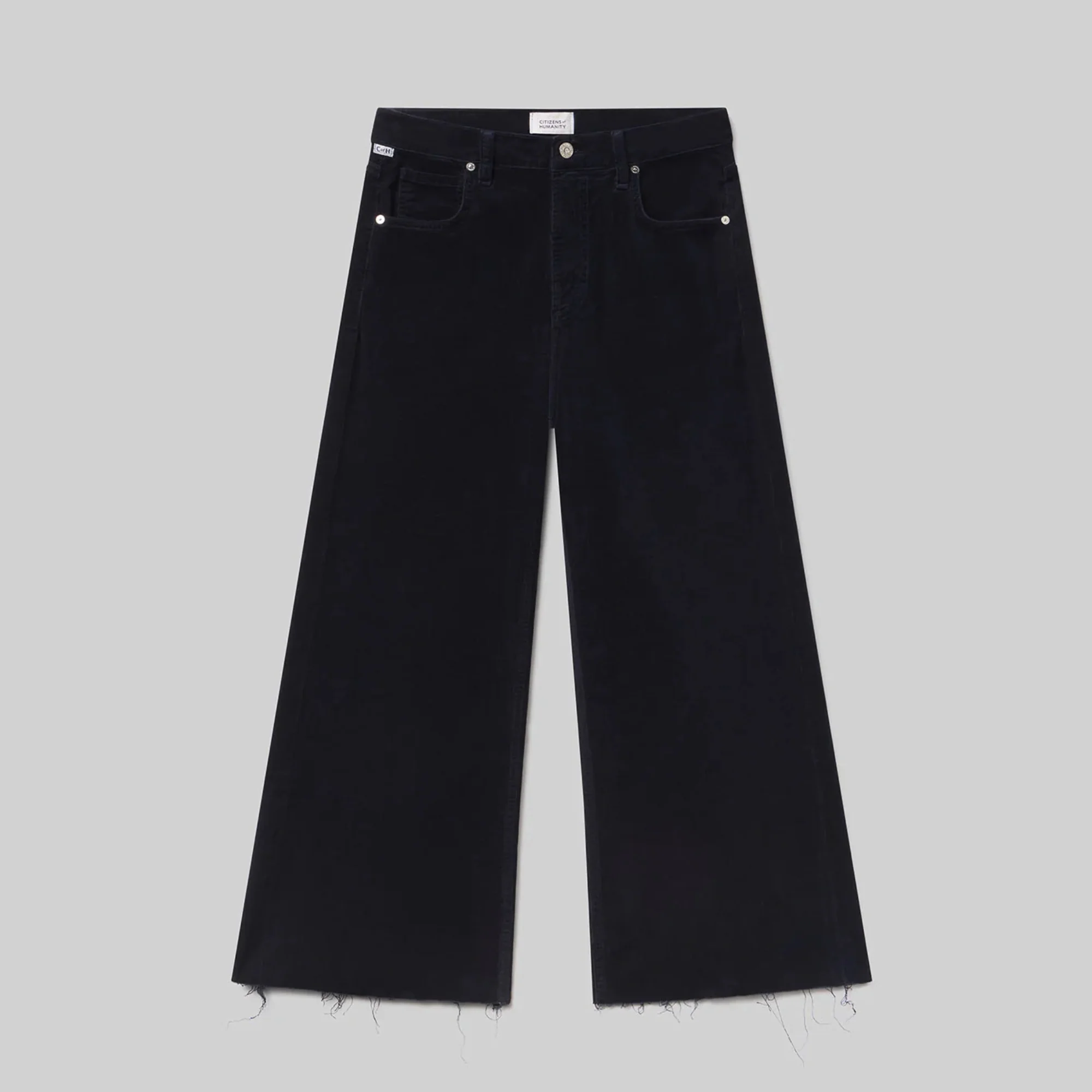 Lyra Wide Leg Crop Corduroy (Navy) - Image 6
