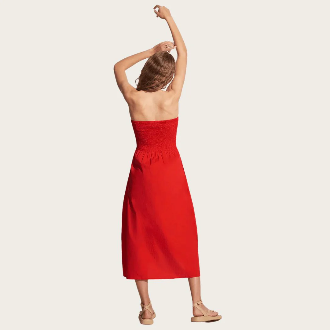 Madella Midi Dress (Cherry Tomato) - Image 3