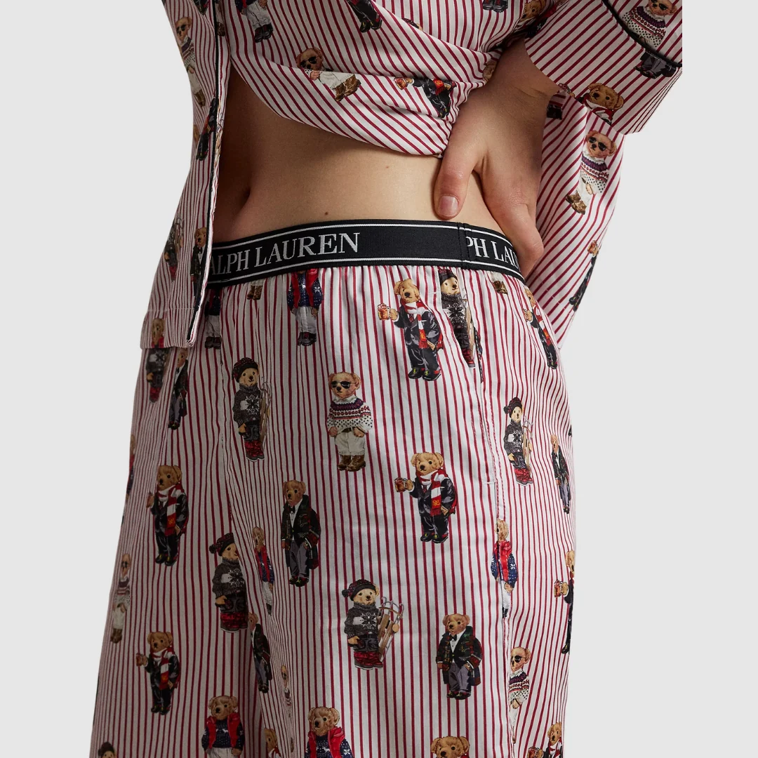 Madison PJ Set Allover Bear (Bear Red) - Image 3