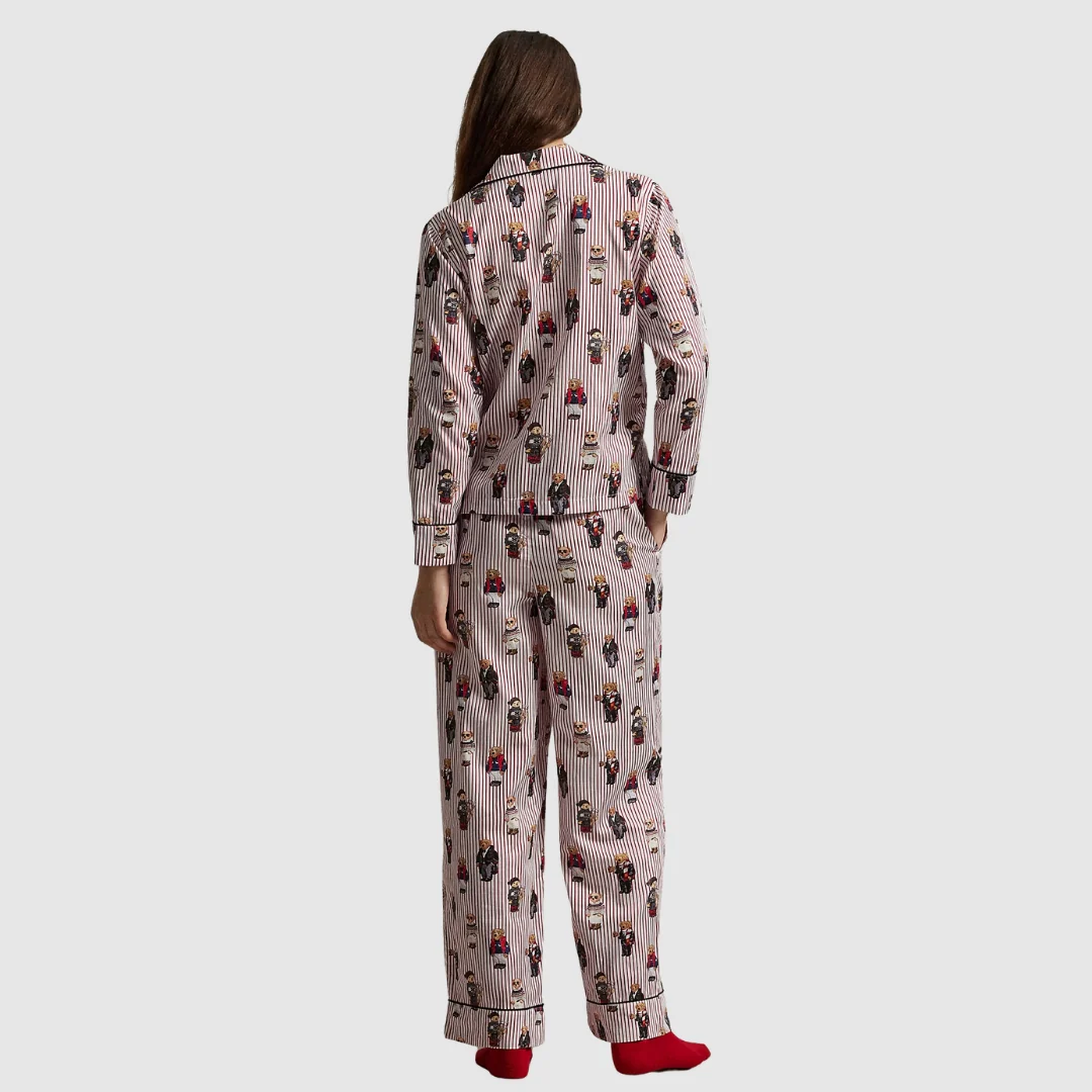 Madison PJ Set Allover Bear (Bear Red) - Image 4
