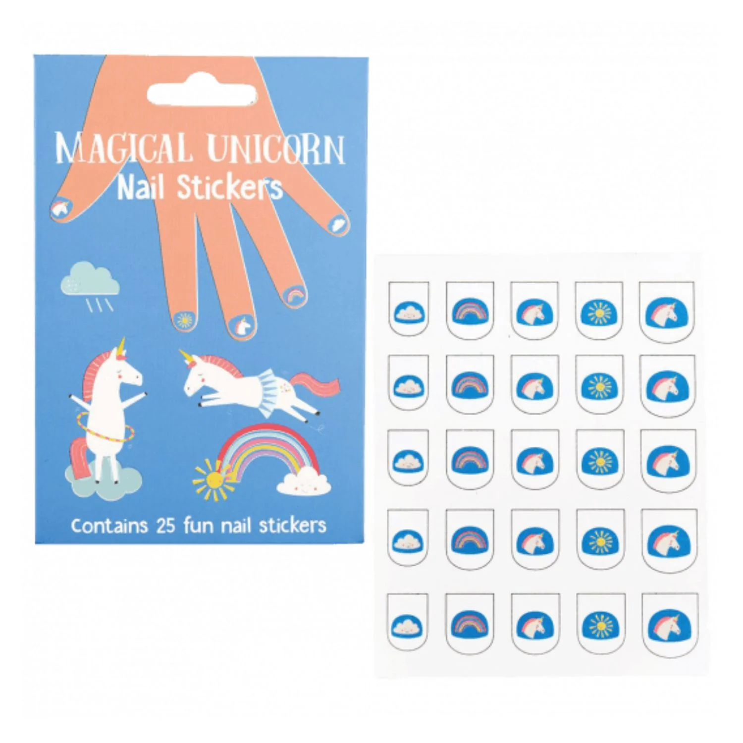 Magical Unicorn Nail Stickers (Pack of 25)