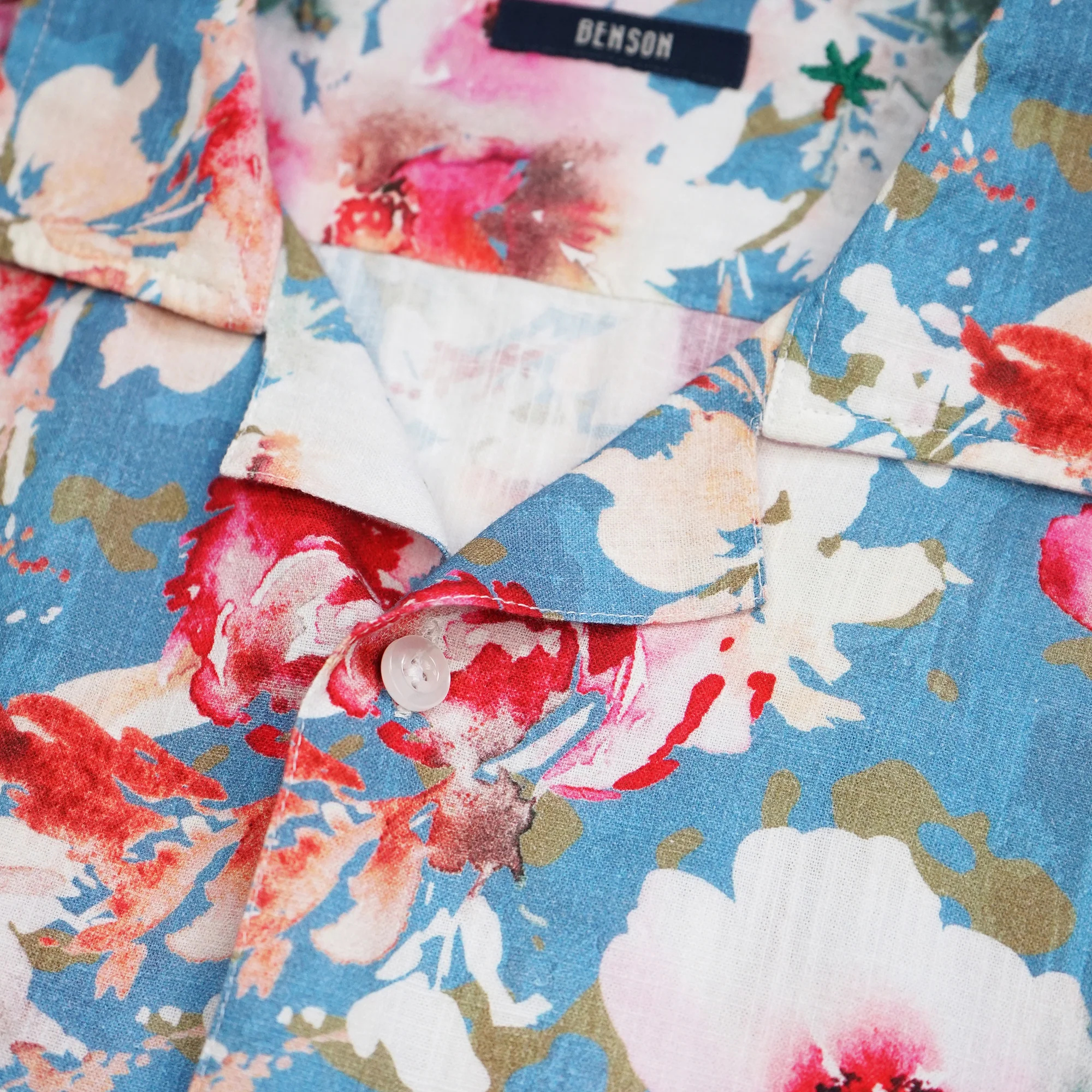Malibu Linen Print Shirt (Multi Flower) - Image 2