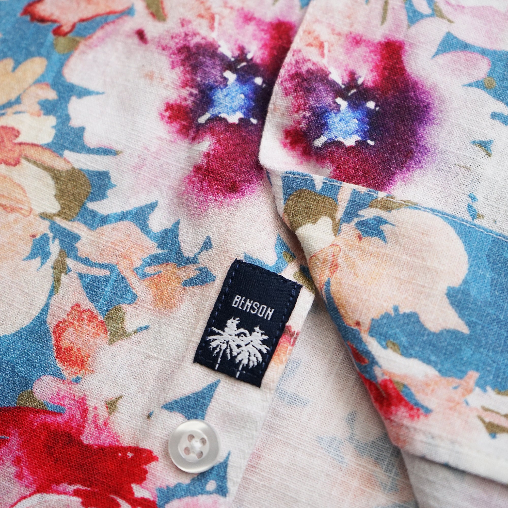 Malibu Linen Print Shirt (Multi Flower) - Image 3