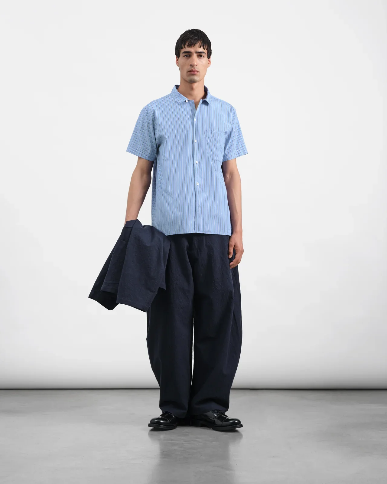 Malick Office Stripe Shirt (Blue Multi) - Image 2
