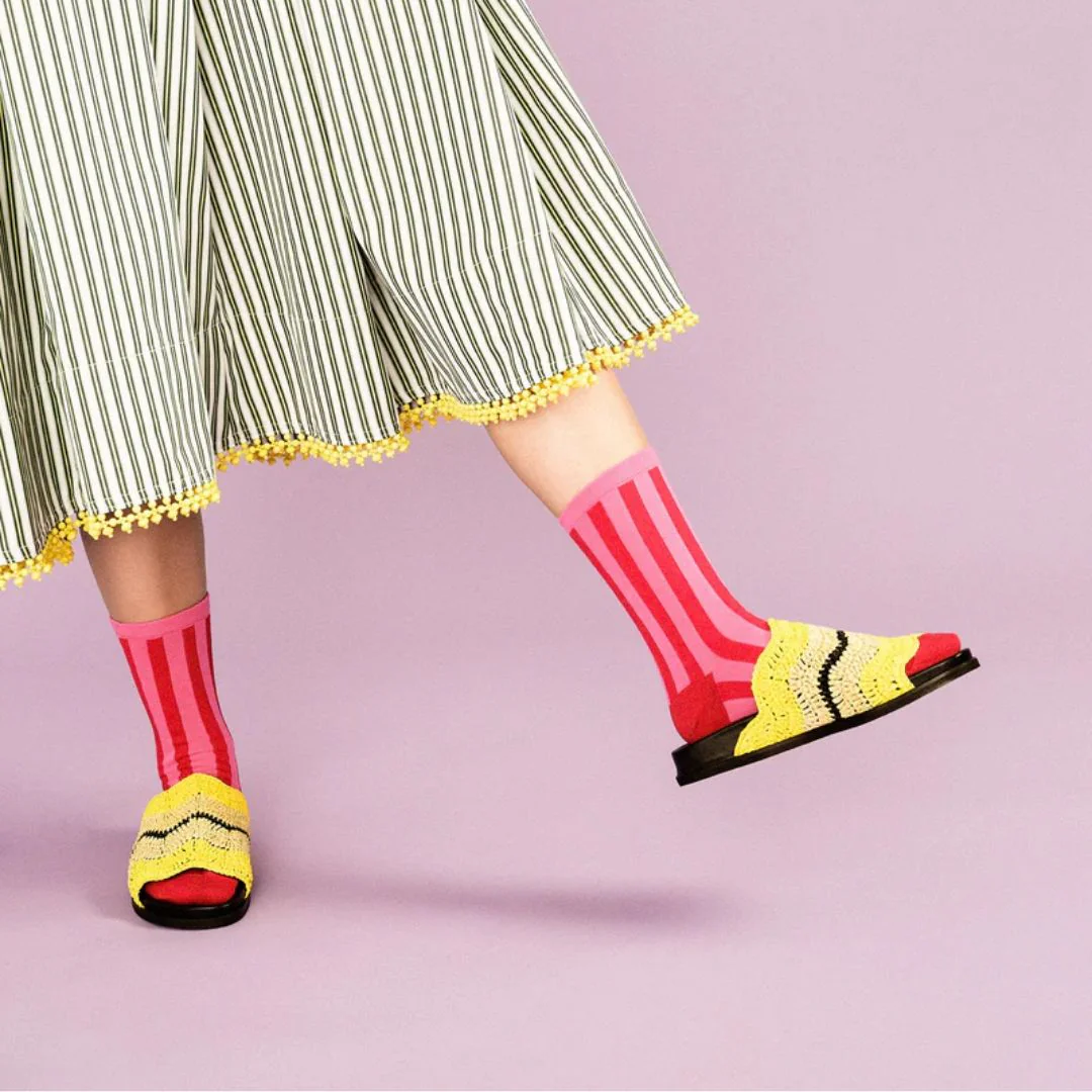 Manchester Crew Socks (Flamingo) - Image 2