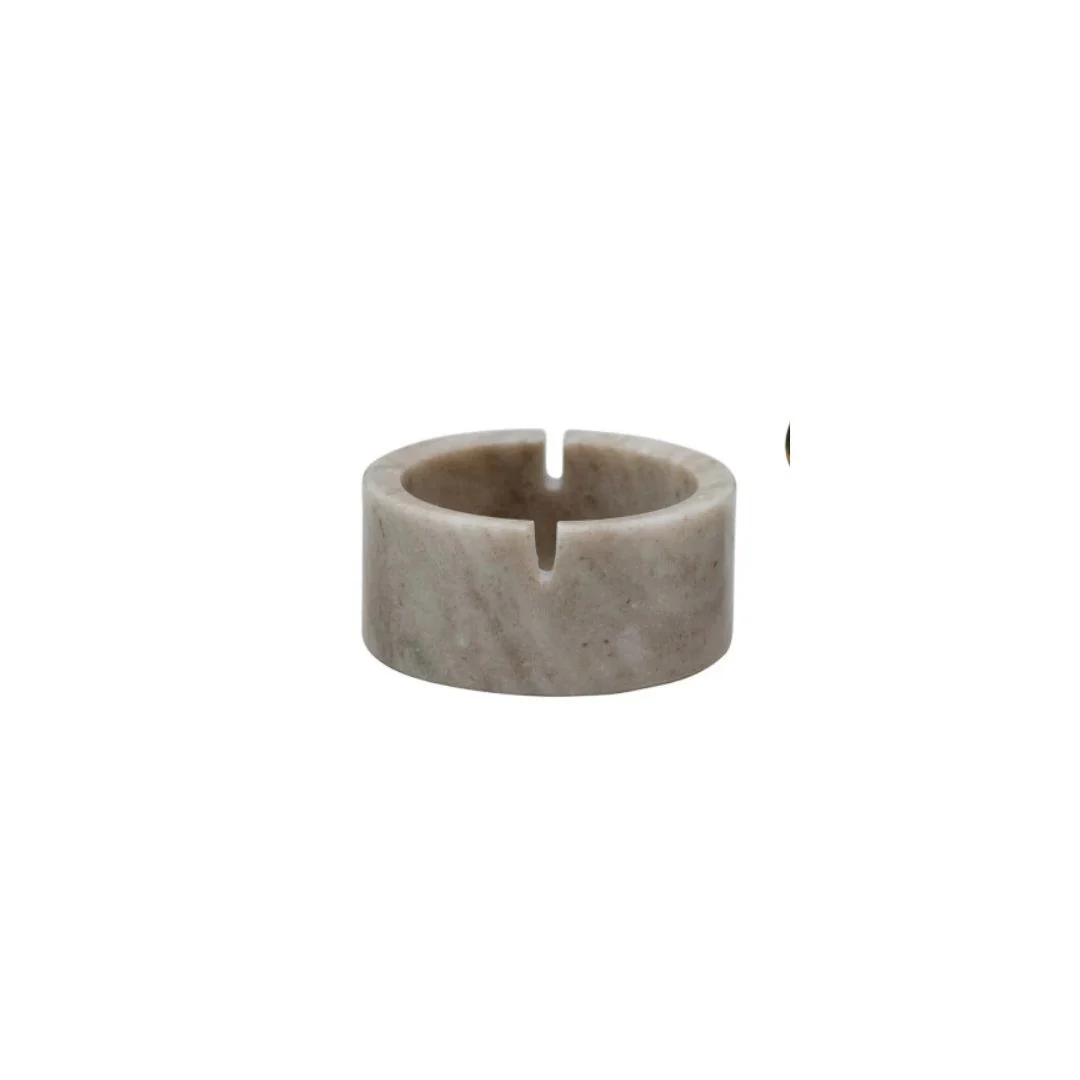 Marble Bowl with Metal Knife - Image 2