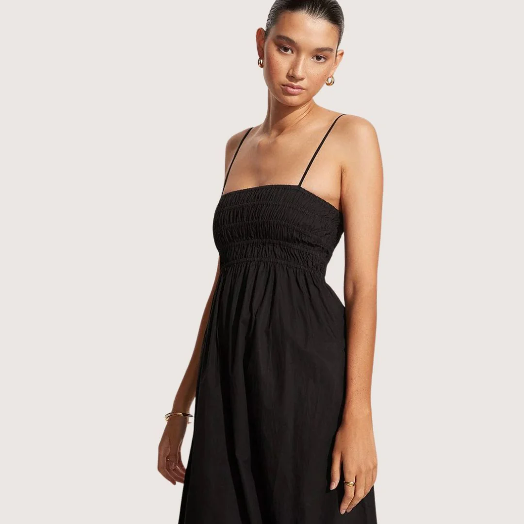 Marieka Midi Dress (Black) - Image 2