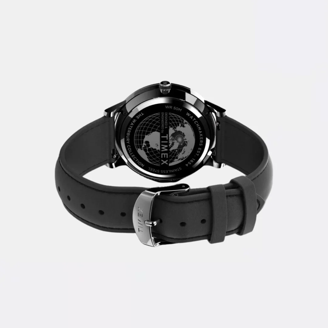 Waterbury Classic 40mm Leather Strap Watch - Image 4