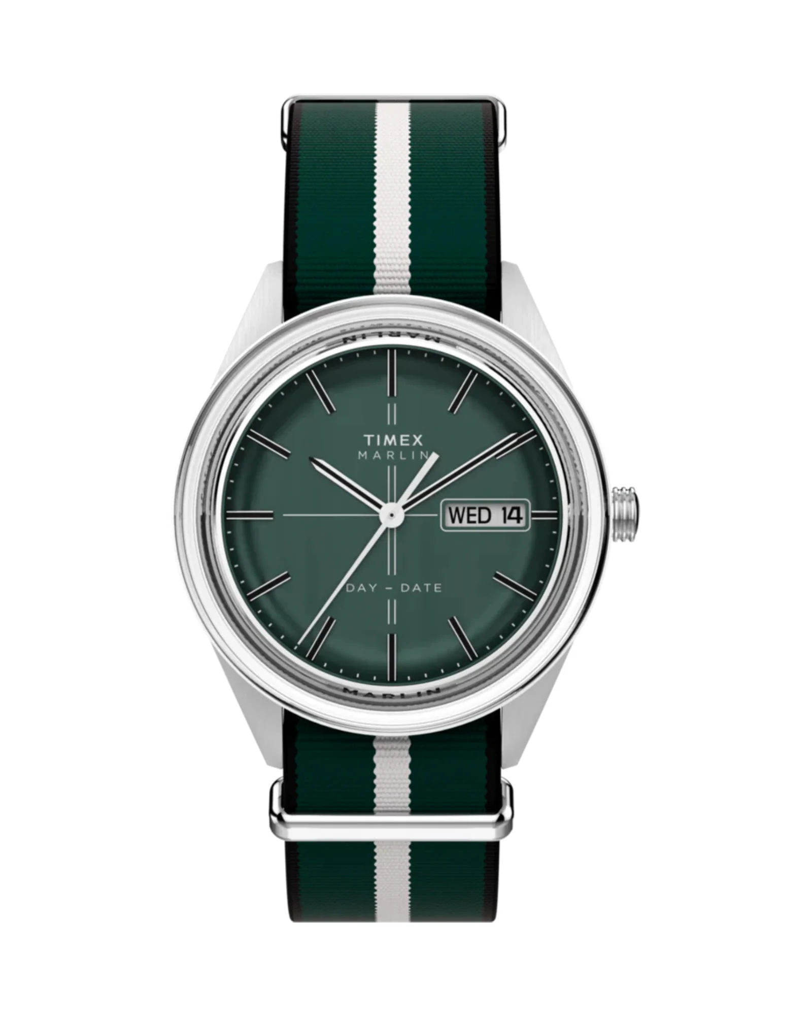 Marlin Jet Quartz 38mm Fabric Strap Watch (Green)