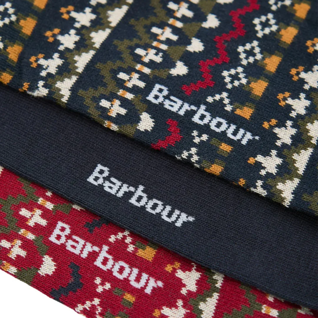Marlow Fair Isle Sock Gift Set (Olive) - Image 3