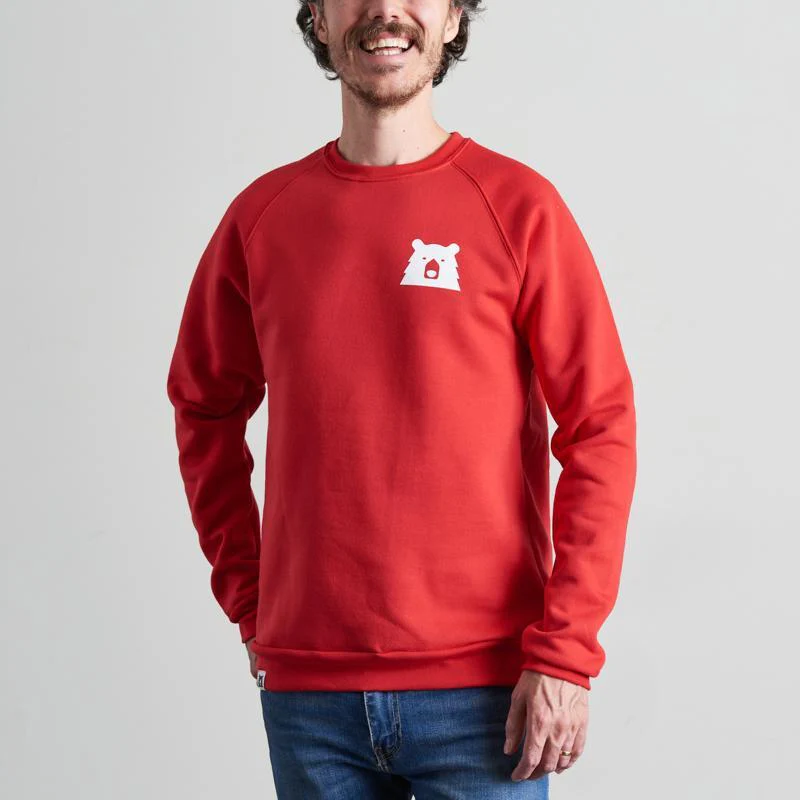 Mascot Crew Sweatshirt (Red + White) - Image 2