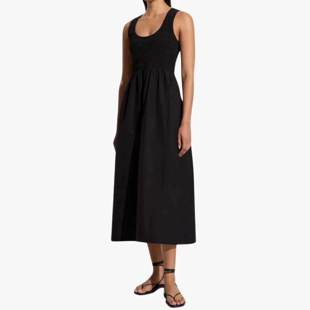 Matera Midi Dress (Black) - Image 2