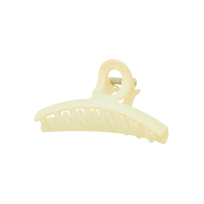 Matte Ribbon Jaw Hair Clip (Ivory)