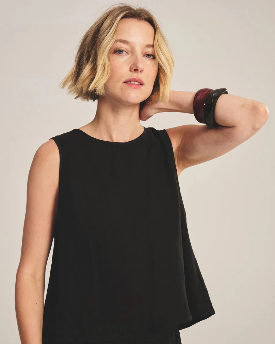 Maxine Woven Linen Top