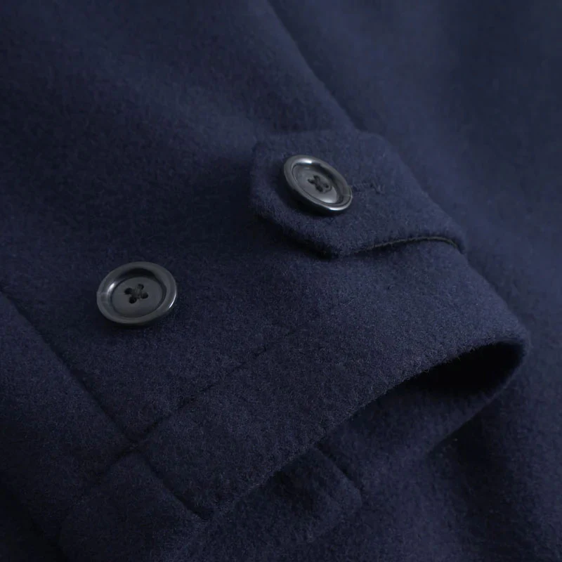 McKee Solid Wool Jacket (Dark Navy) - Image 6