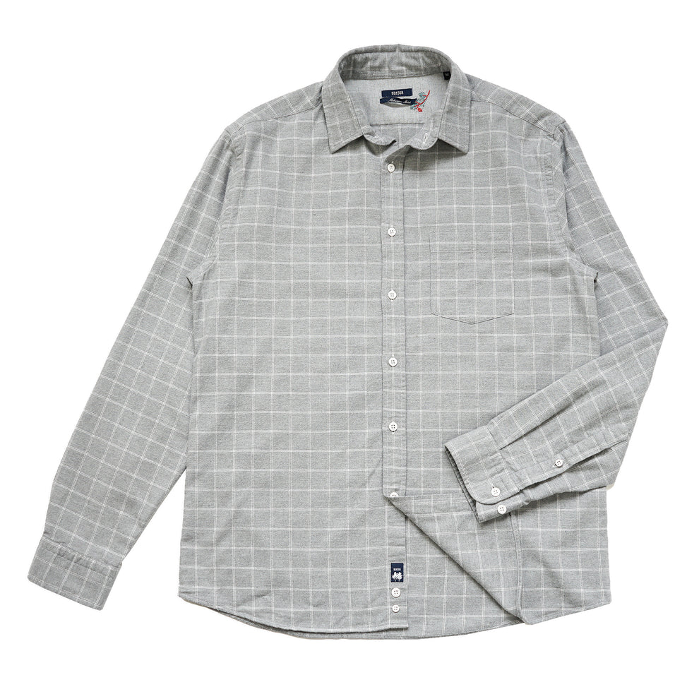 McKenzie Plaid Woven Shirt (Grey Checker)