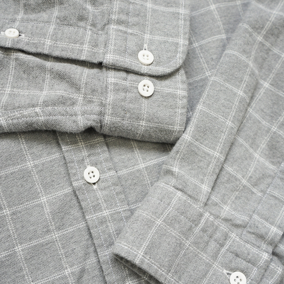 McKenzie Plaid Woven Shirt (Grey Checker) - Image 2