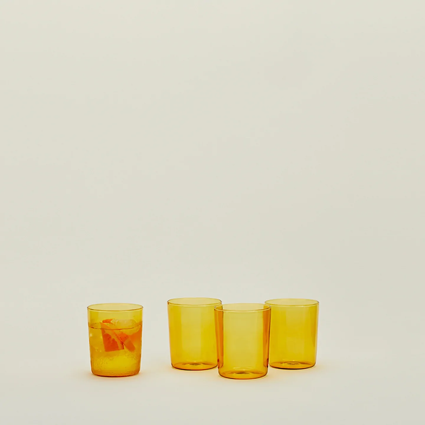 Medium Essential Glassware Set of 4 (Amber)