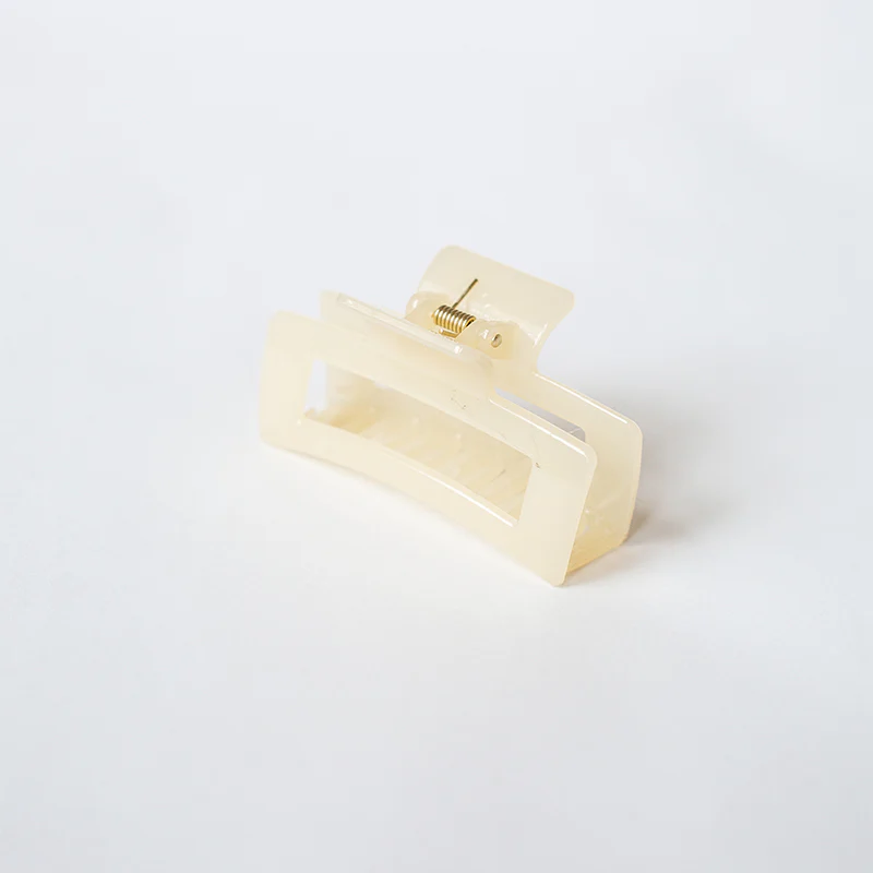 Medium Square Claw Clip (Bone) - Image 2