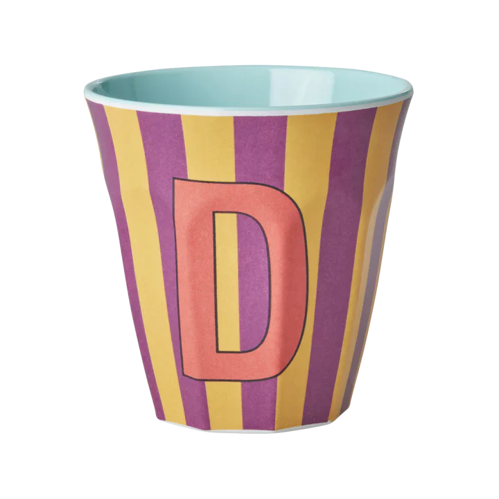 Melamine Striped Letter Cup - Image 6
