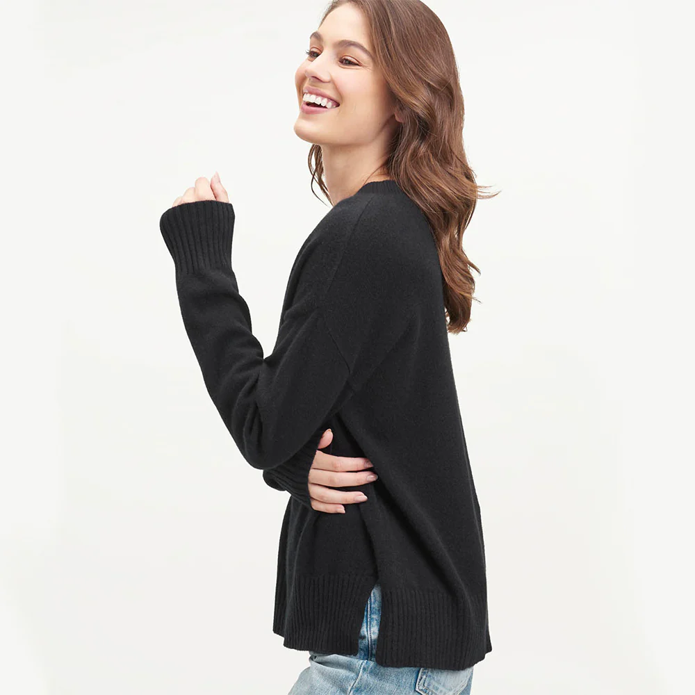 Mellisa Cashmere Sweater (Black) - Image 2