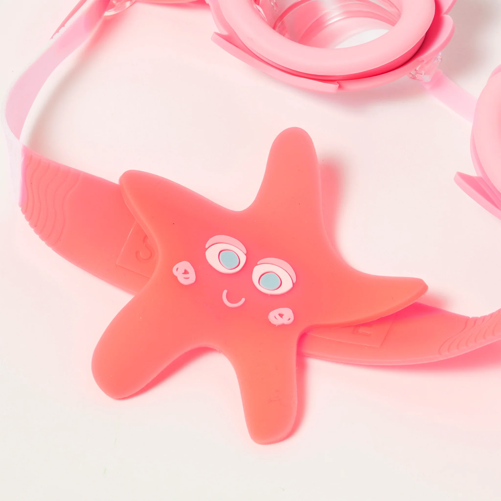 Melody Mermaid Swim Goggles (Neon Strawberry) - Image 3