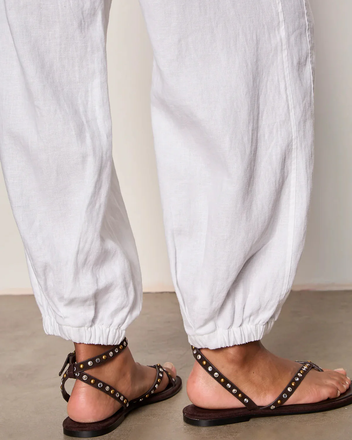 Melody Micro Linen Balloon Pants - Image 13