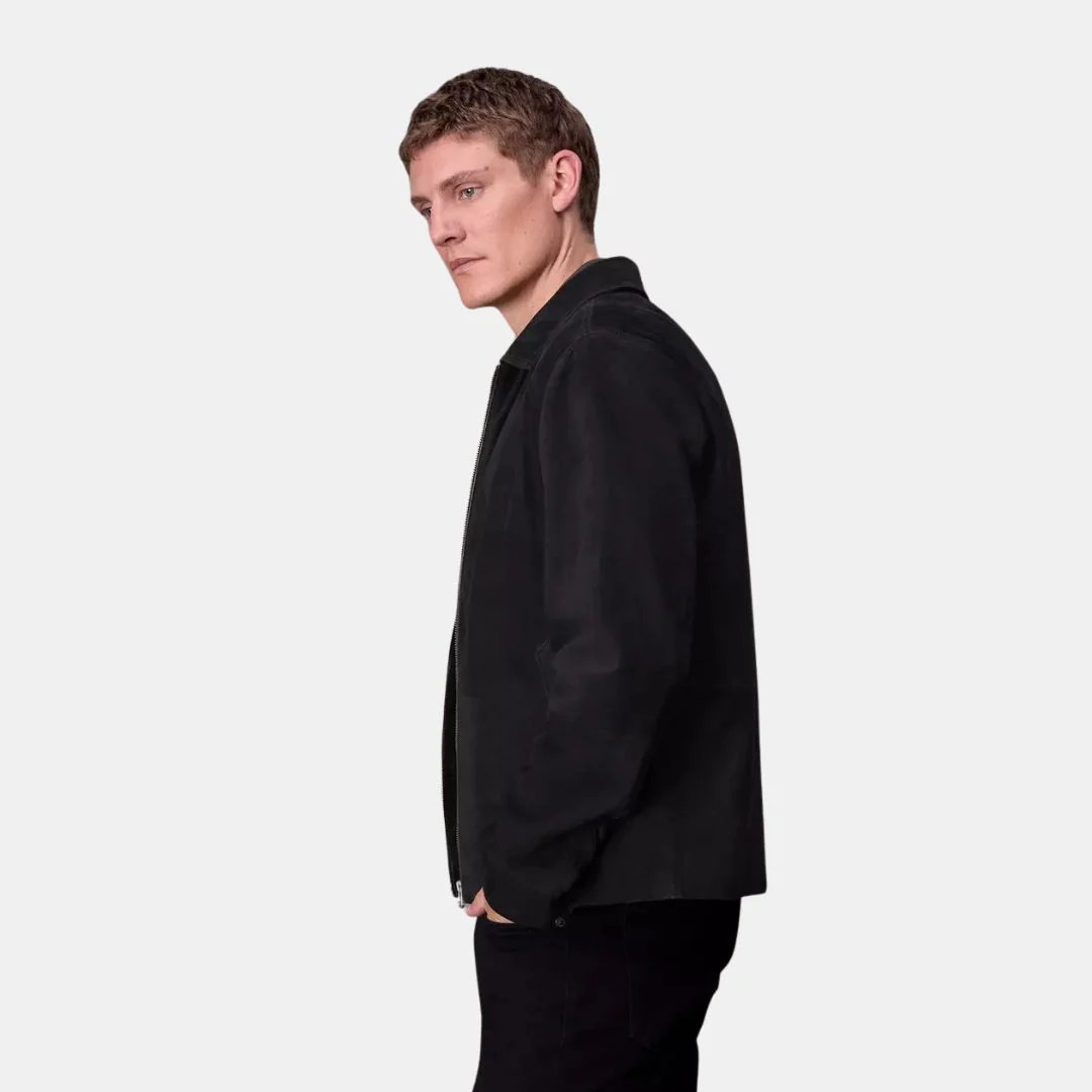 Melrose Suede Jacket (Black) - Image 3