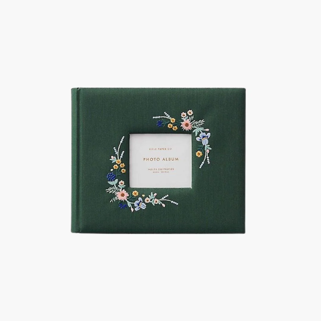 Menagerie Embroidered Heirloom Photo Album