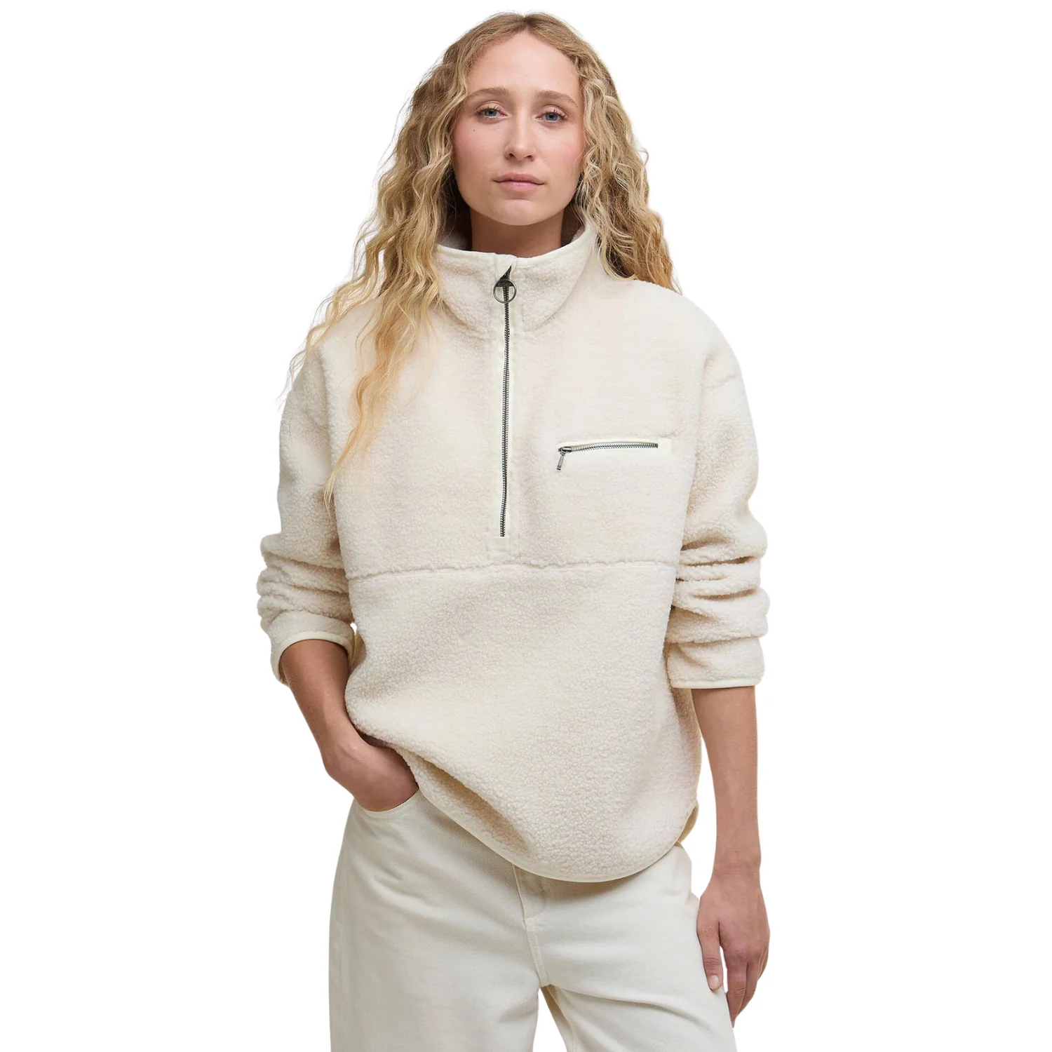 Mersea Half-Zip Fleece (Natural) - Image 2