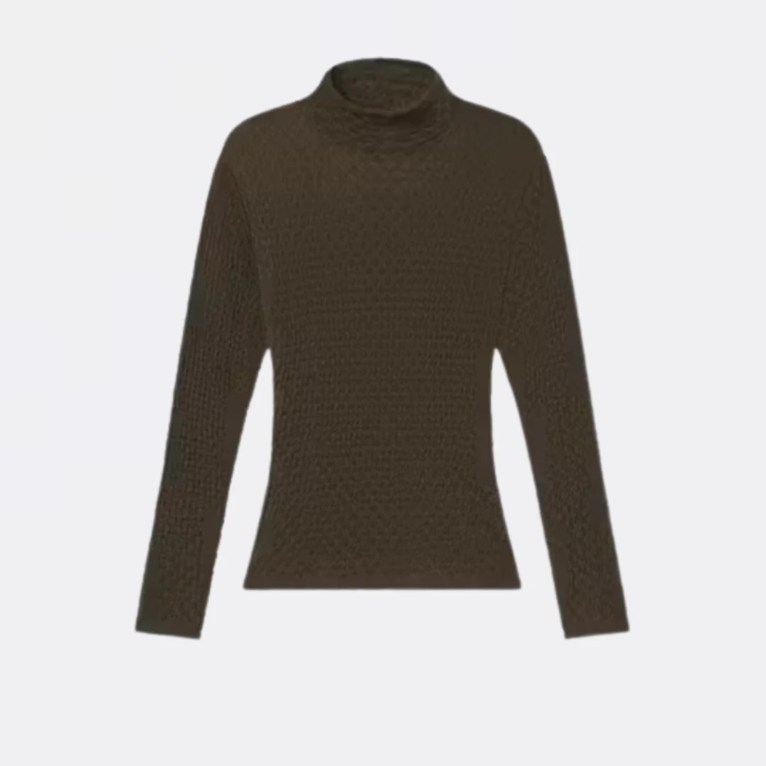 Mesh Lace Turtleneck - Image 2