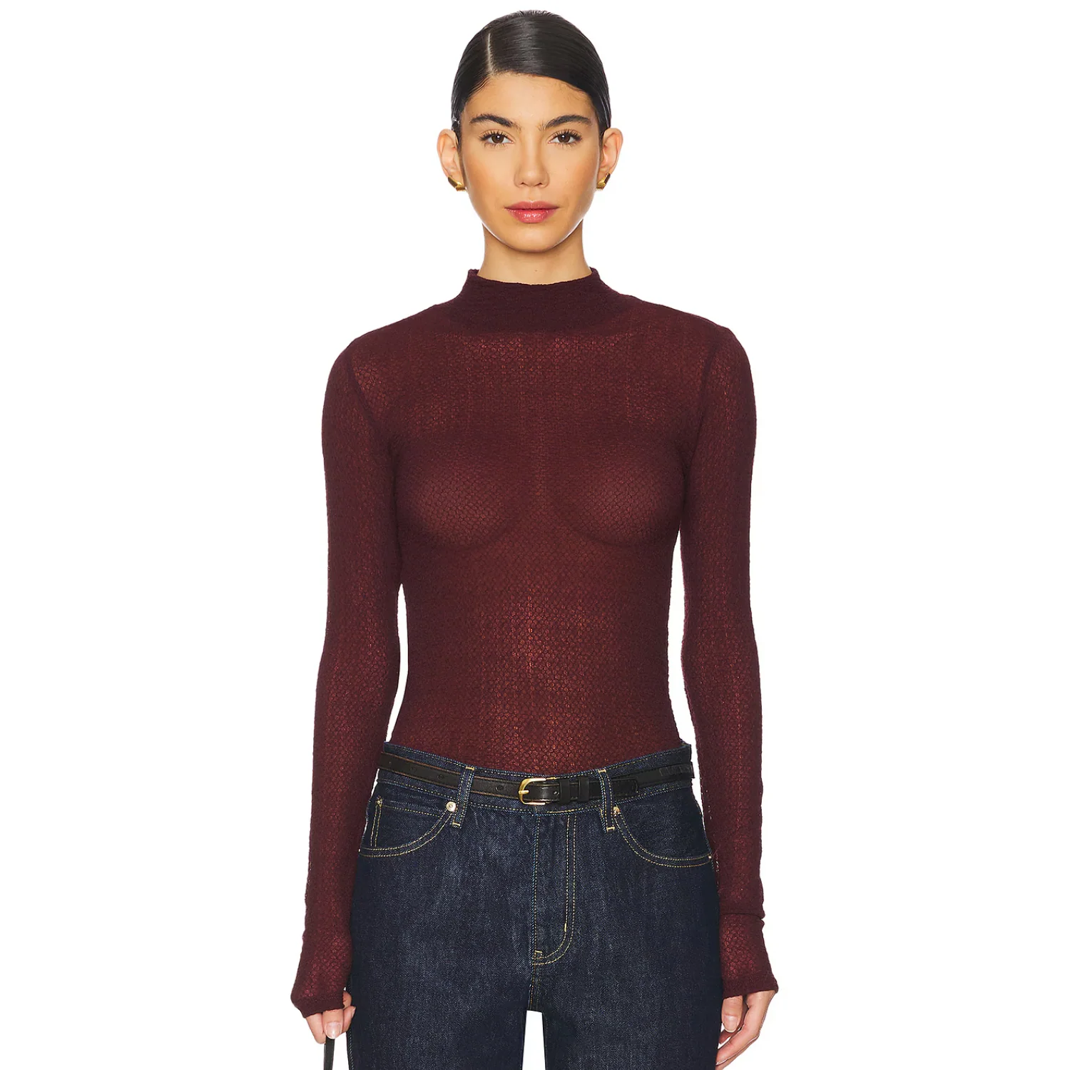Mesh Lace Turtleneck - Image 3