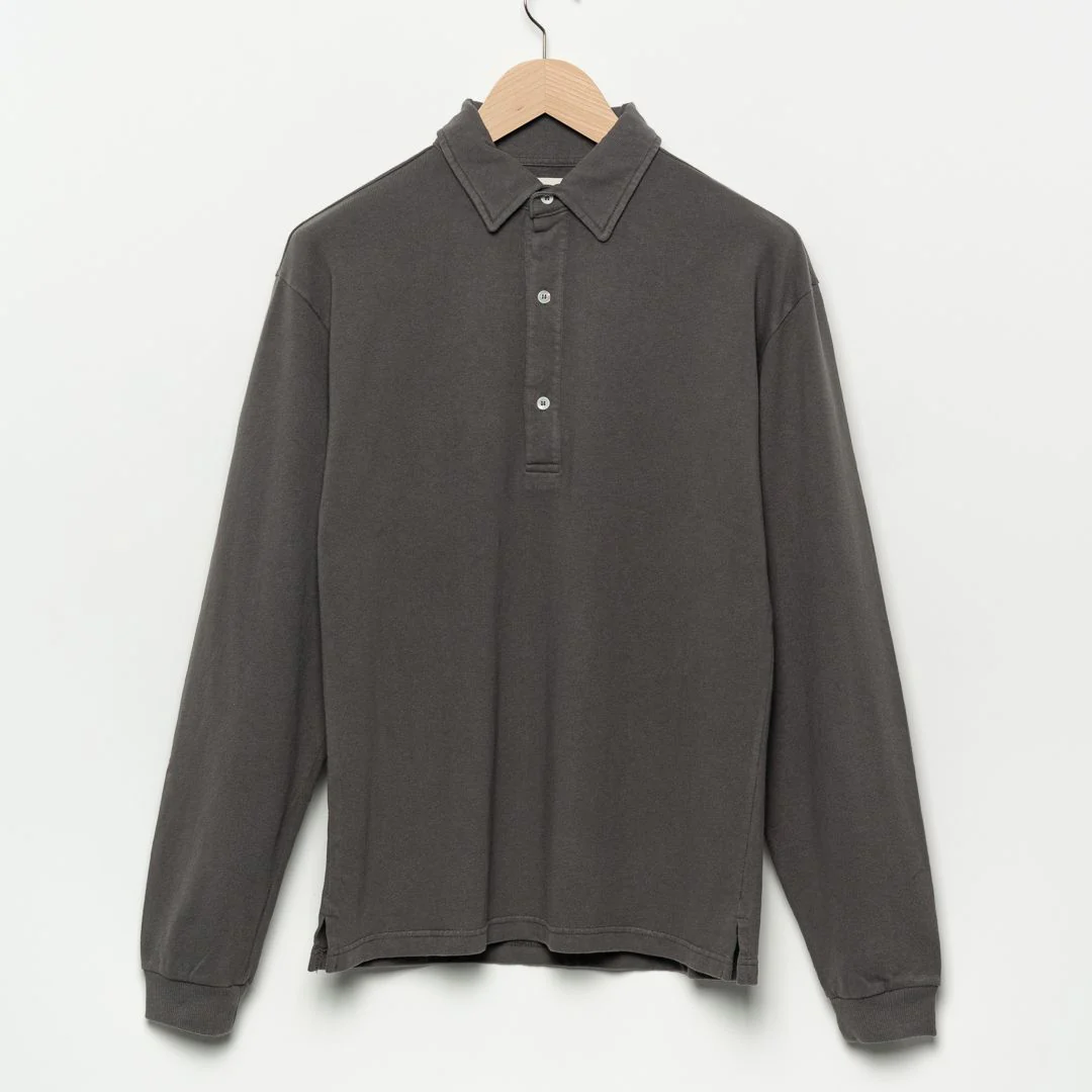 Mesquita Long Sleeve Polo (Ash) - Image 2