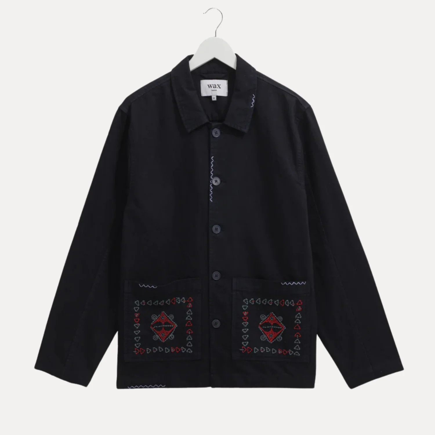 Mews Jacket Cotton Linen Twill (Navy)
