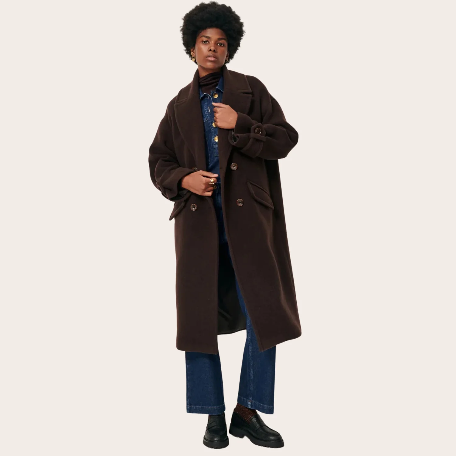 Mia Long Coat (Coffea)