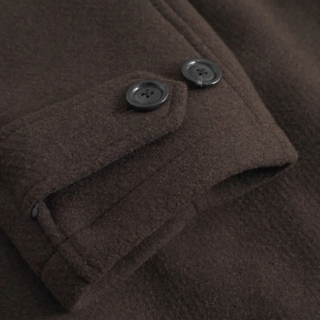 Michael Solid Wool Coat (Delicioso) - Image 4
