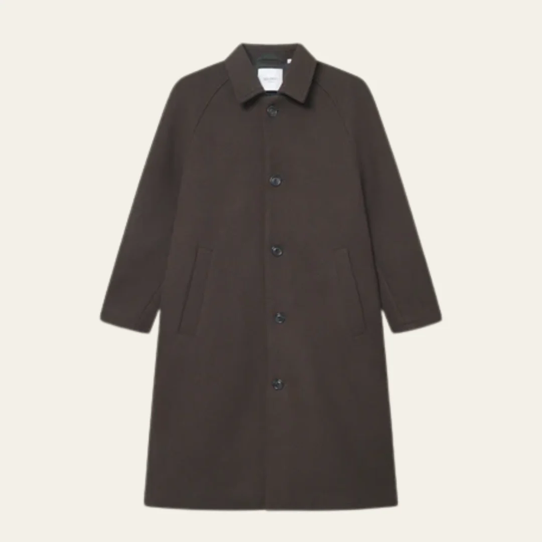 Michael Solid Wool Coat (Delicioso) - Image 5