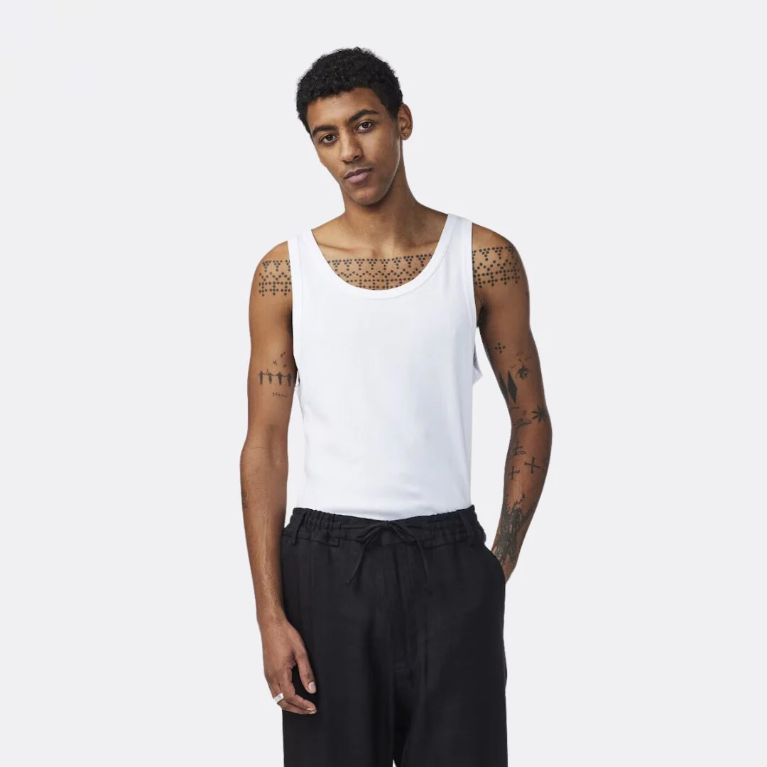 Mick 3206 Classic Tank Top (White)