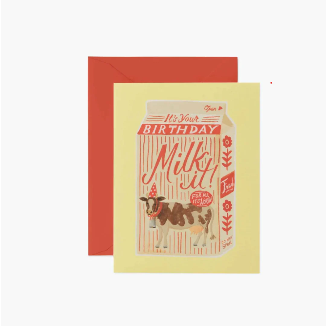 Milk It Birthday Card