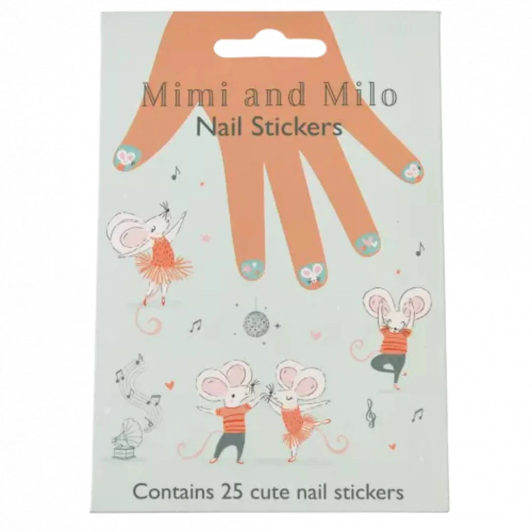 Mimi and Milo Nail Stickers (Pack of 25)