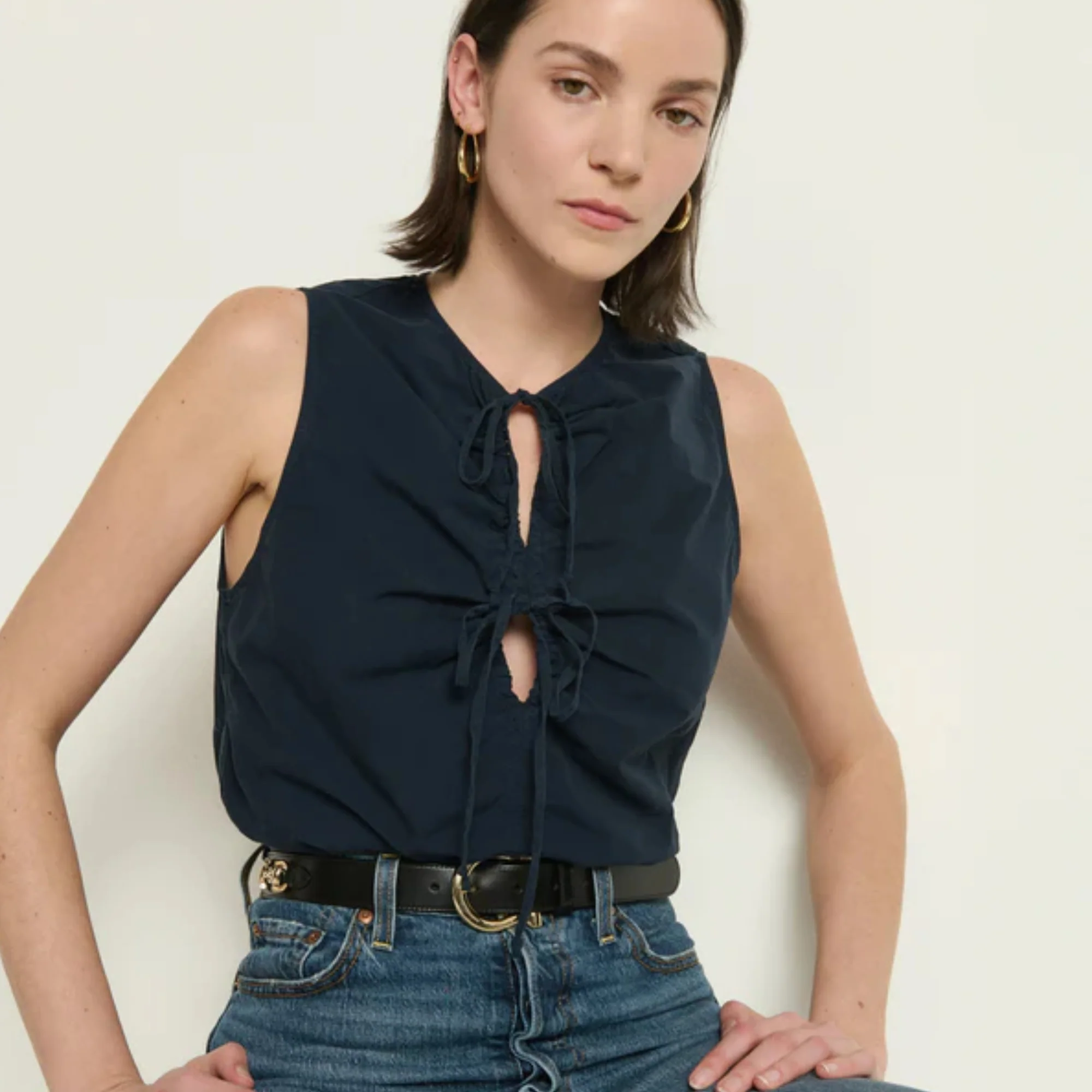 Mimmi Keyhole Top (Night Sky) - Image 3