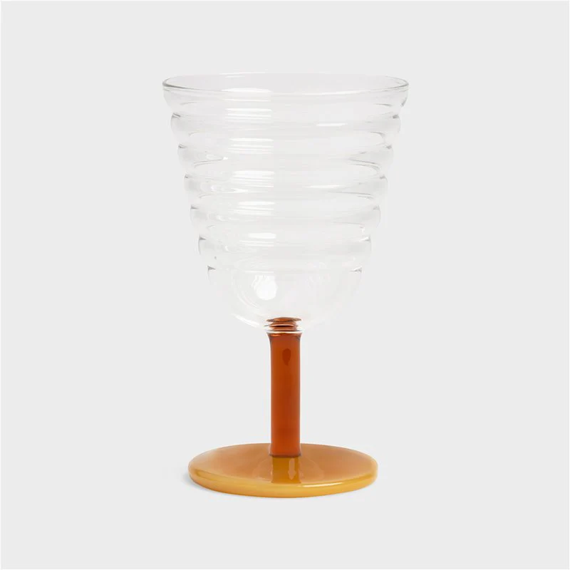 Mingle Goblet Glasses | Set of 2 (Amber) - Image 3
