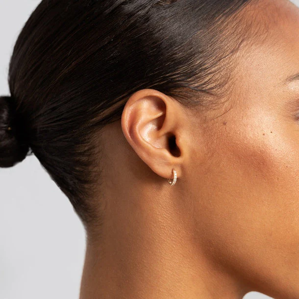 Mini Cz Hoops (Gold) - Image 2