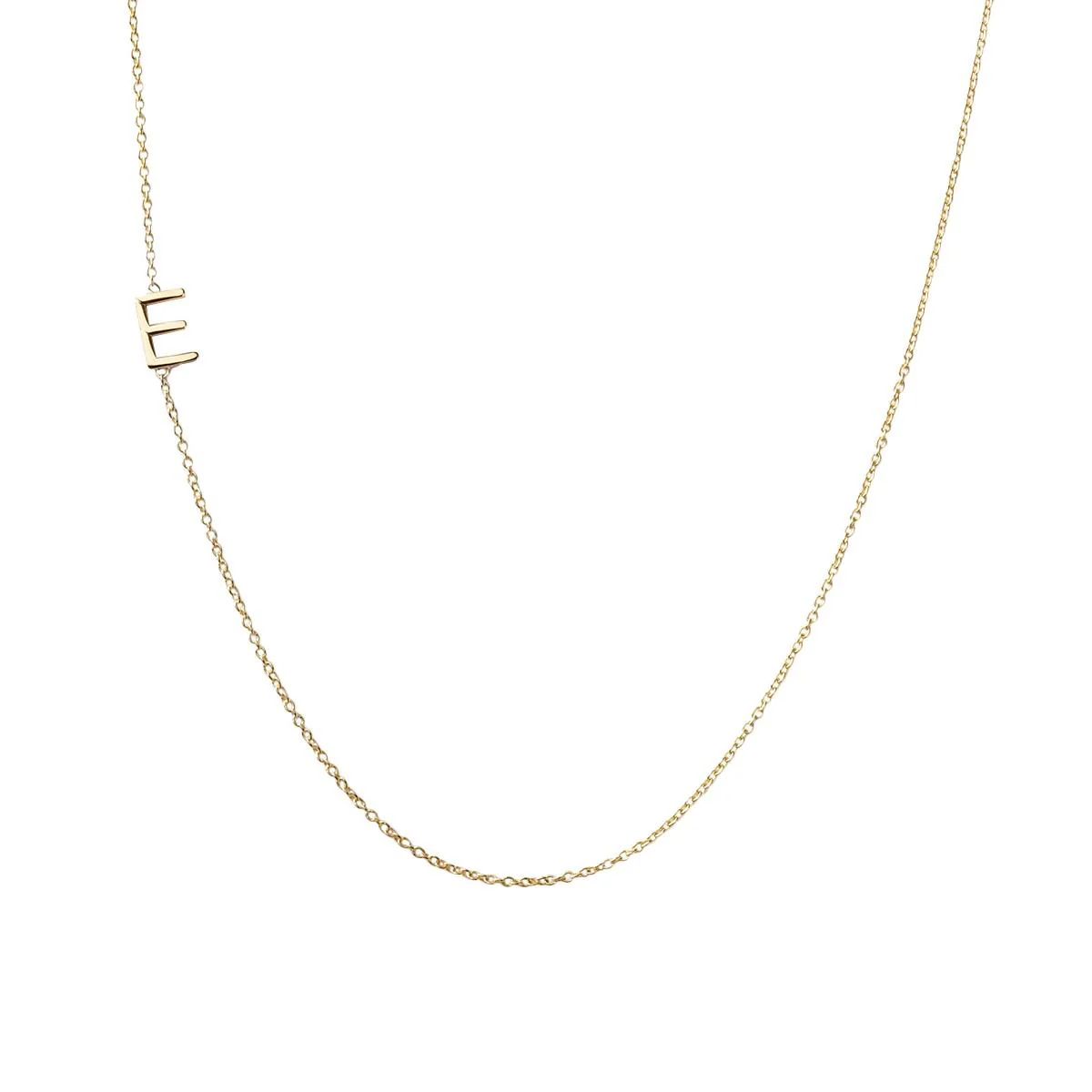 Gold Mini Initial Necklace - Image 4